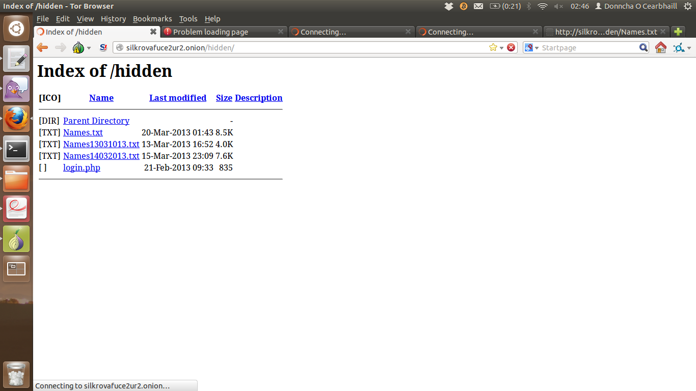 Phishing site with a directory listing via forced browsing