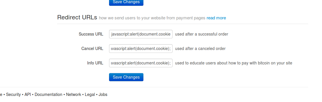 Checking for XSS in redirect URL's