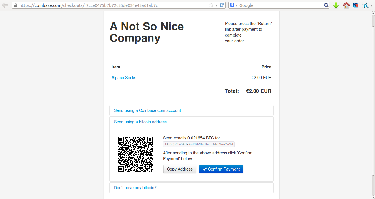 Malicious Checkout Page